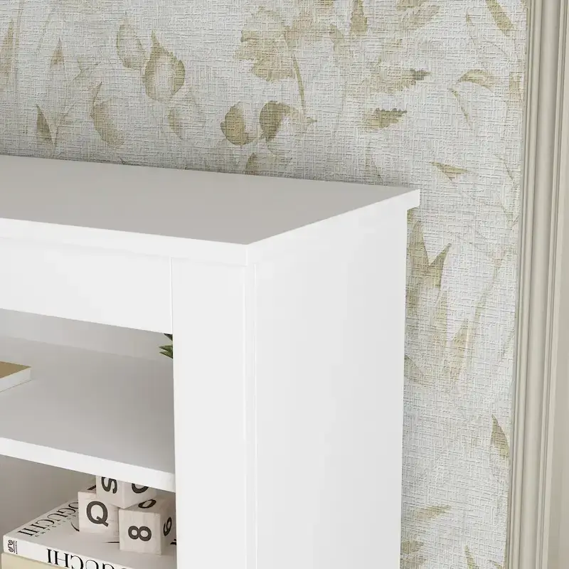 65Timechee Queen Bookcase Headboard RGB Light Adjustable Shelf