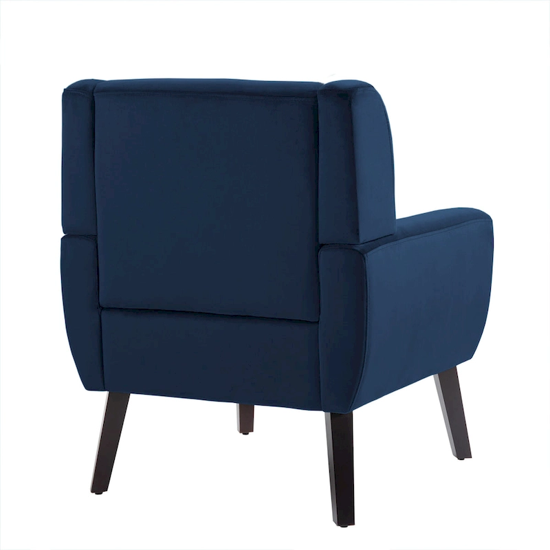 Velvet Upholstered Armchair Tufted Accent Chair