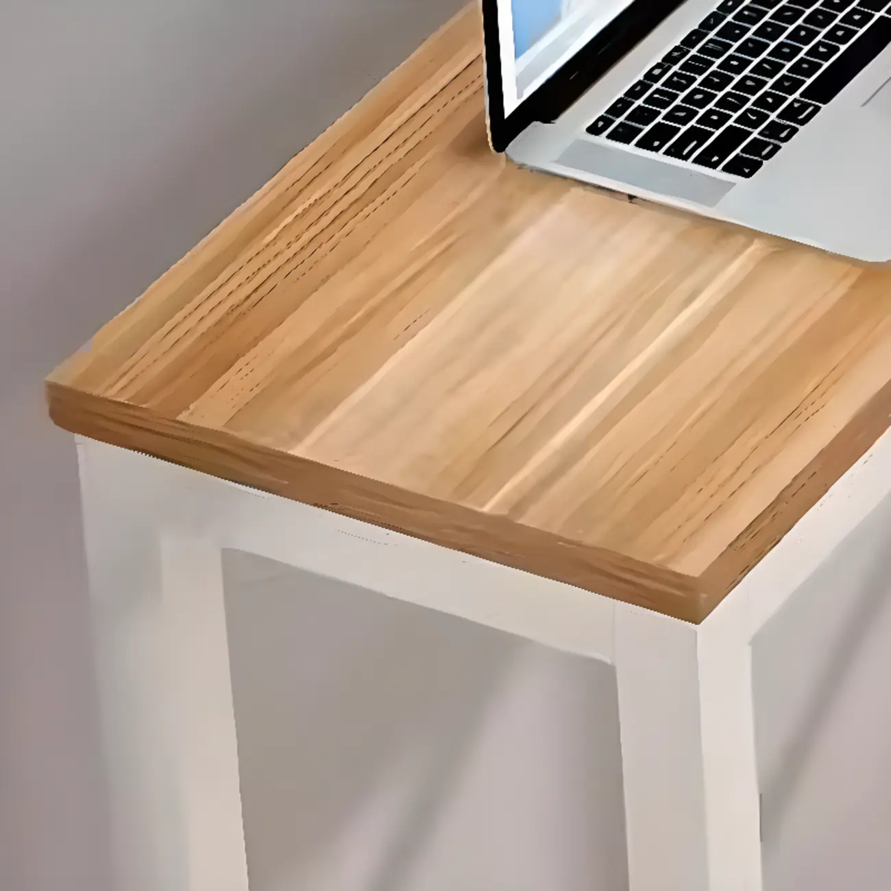 Grey Rectangle Wood Metal Footrest Bar Tables