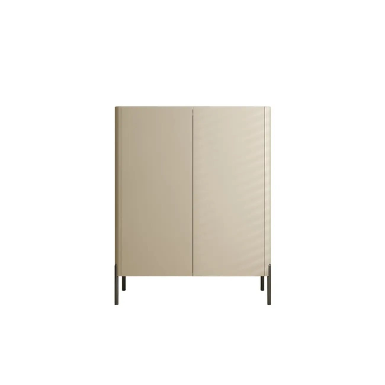 Coffee Solid Wood Shoe Cabinet with Adjustable Shelves