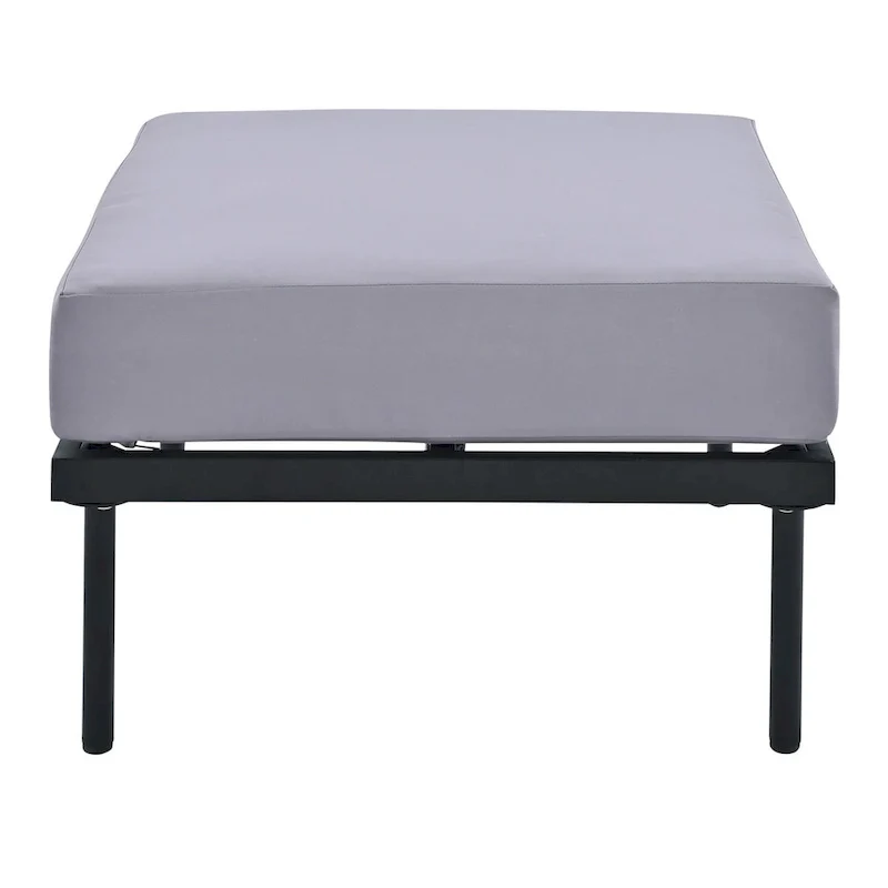 8-Piece Patio Sectional Sofa Set with Tempered Glass Coffee Table