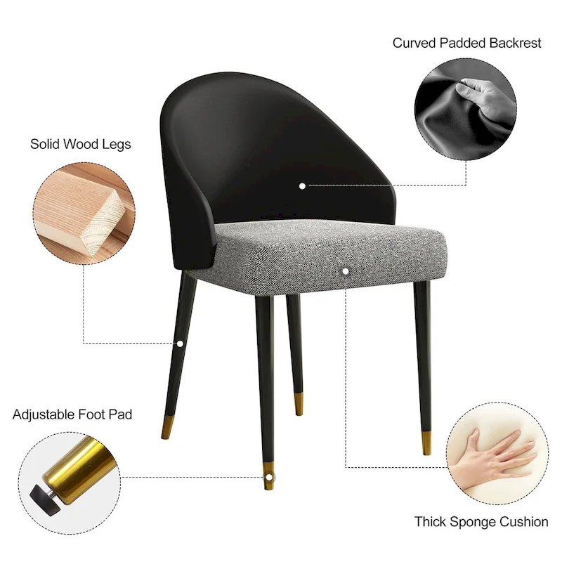 9 - Piece 94.48  Rectangular Extendable Sintered Stone Dining Table with 8 Faux leather Chairs Dining Set