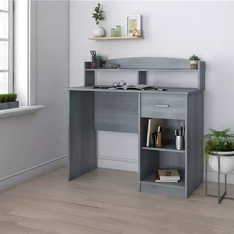 Modern Office Desk with Hutch - Techni Mobili