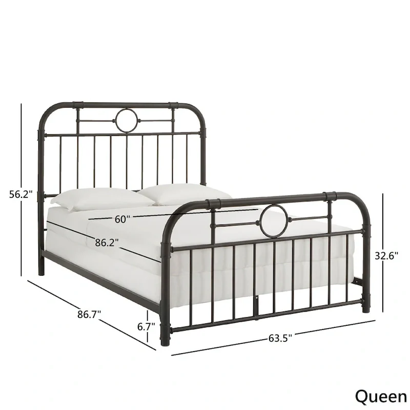 Kendal Black Metal Bed