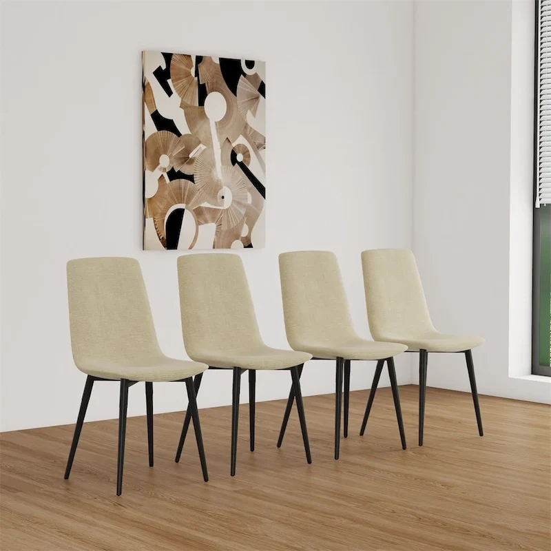Modern Upholstered Dining Accent Chairs (Set of 4)
