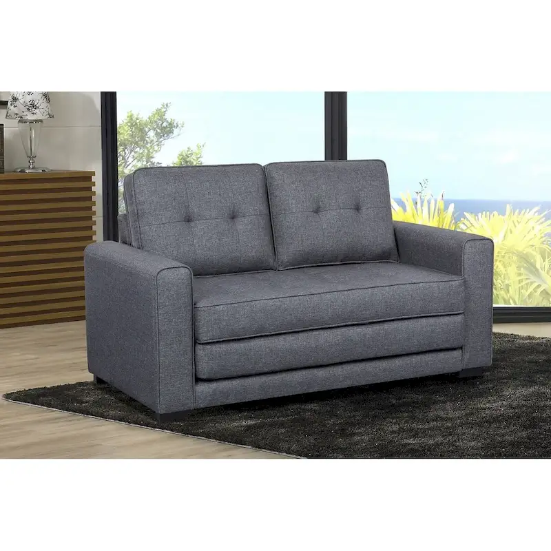Modern Fabric Loveseat and Sofa Bed