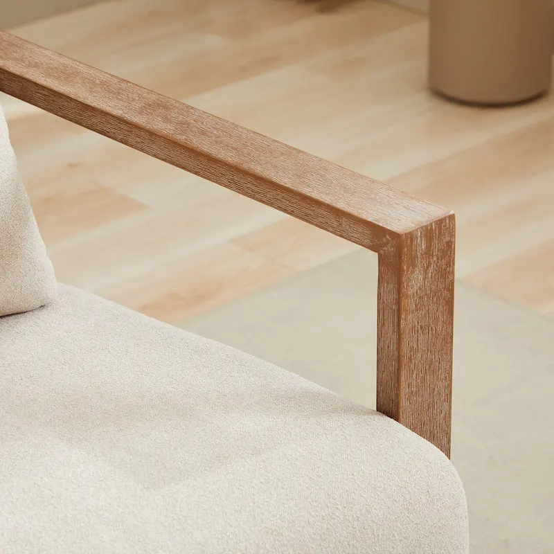 30.31  Linen Blend Upholstered Swivel Accent Chair