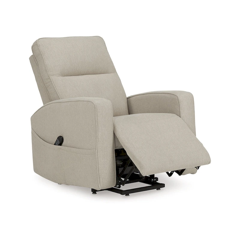 Lawson Power Lift Recliner Chair, Smoke Polyester, Foam Cushioned