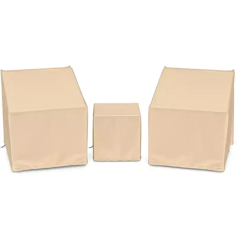 Costway Patio Furniture Covers Waterproof Conversation Covers for 3 PCS Bistro Set