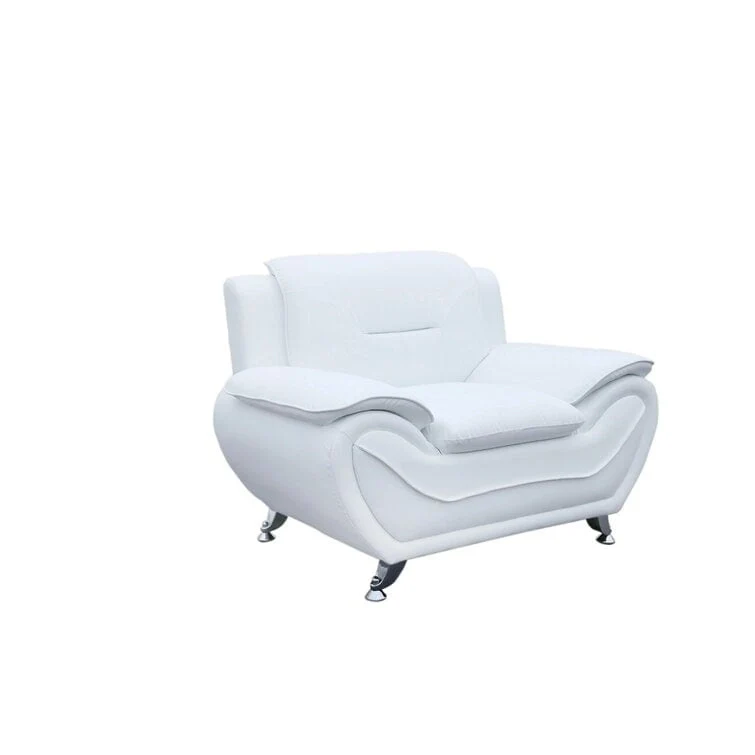 Faux Leather Club Chair - Single Seat