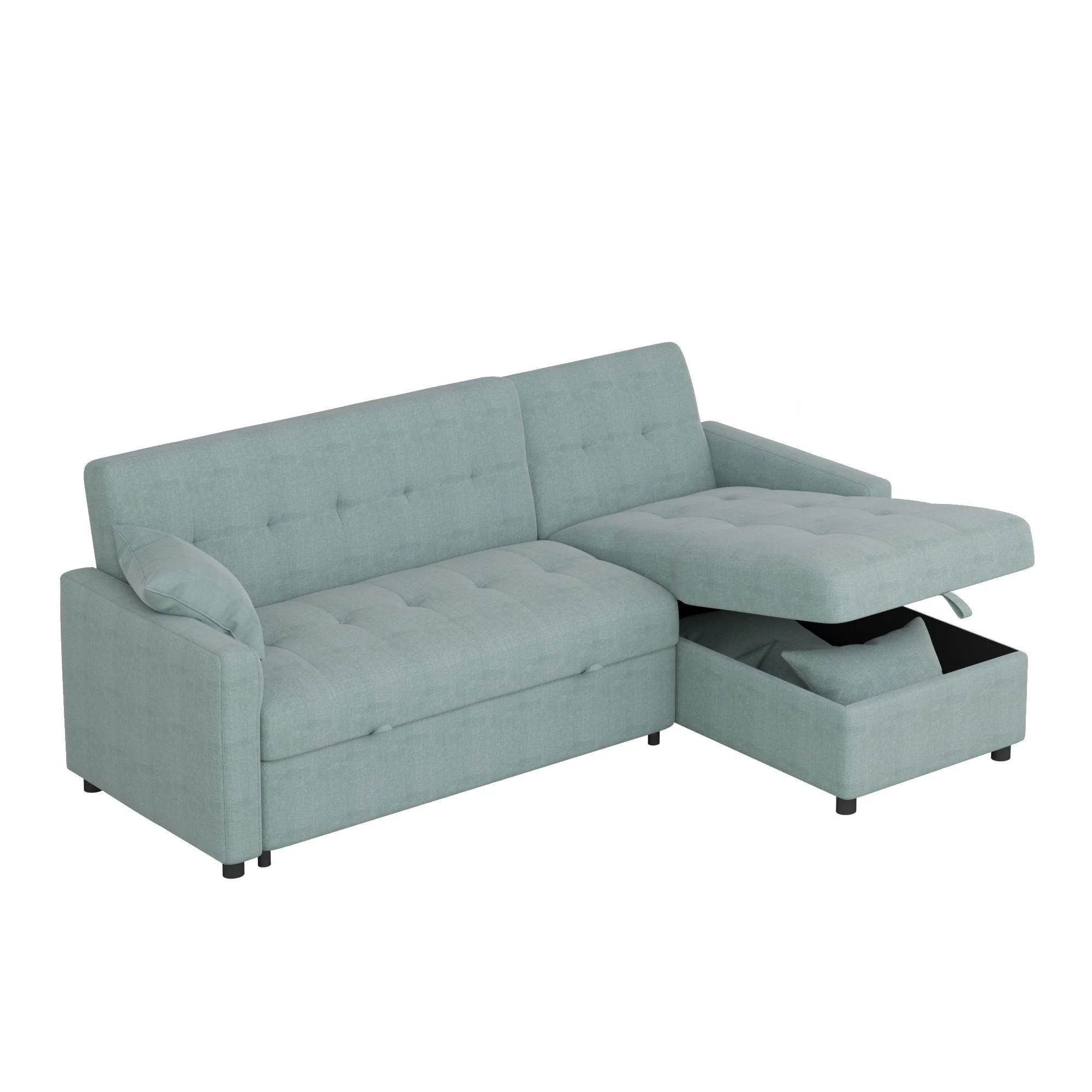 82'' Wide Reversible Sleeper Sofa & Chaise
