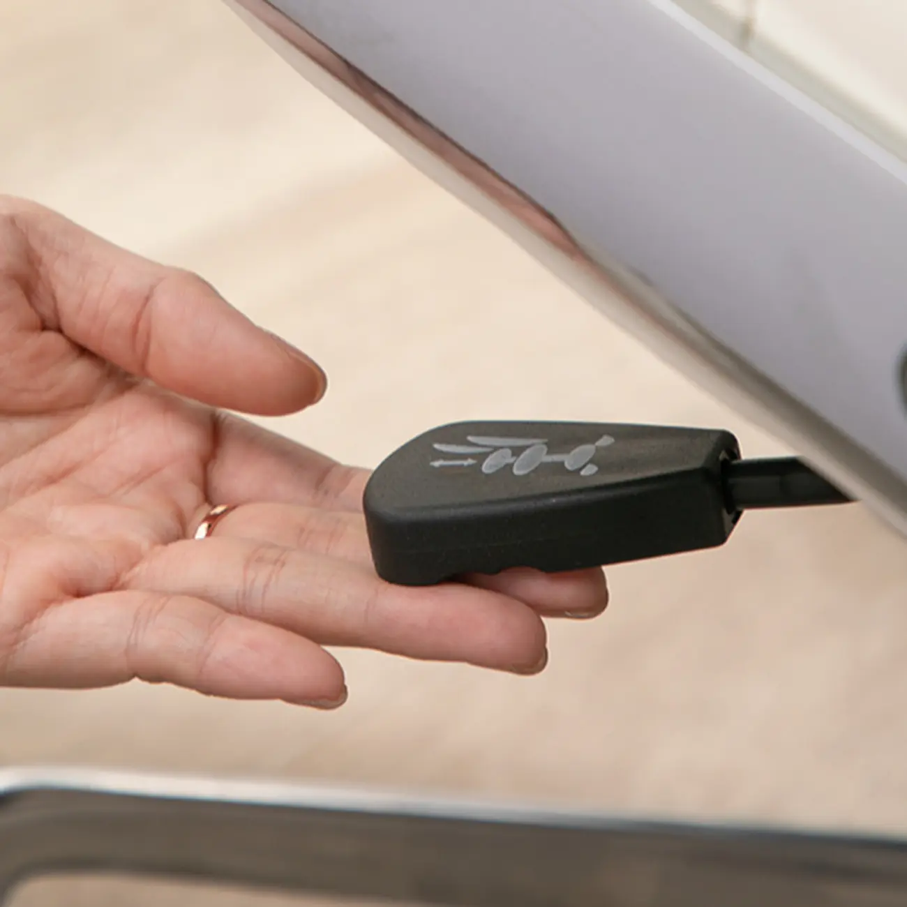 Upholstered Apricot Leather Adjustable Swivel Office Chair