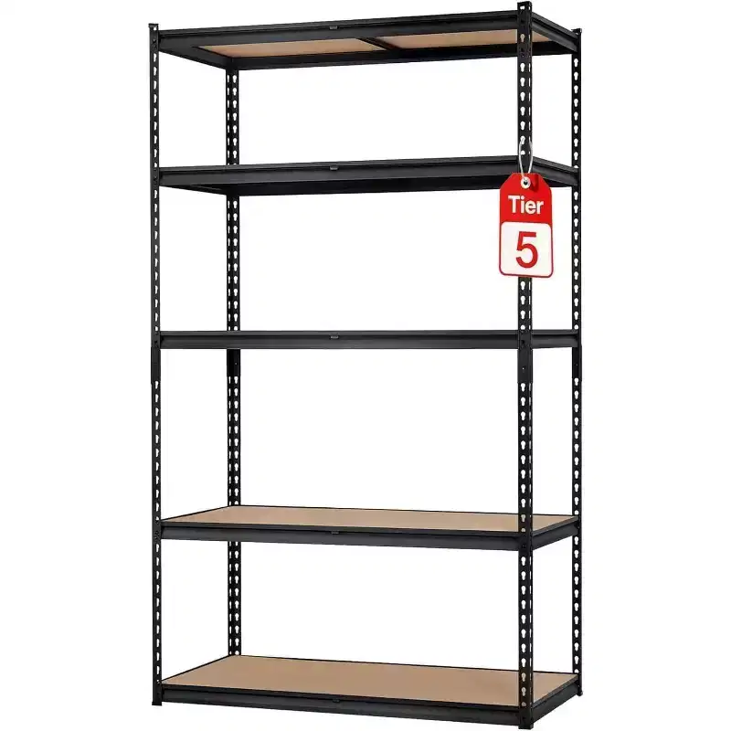 Heavy Duty Garage Storage Shelves 5 Tiers with 2000 LBS Capacity, Adjustable Metal Shelving Unit 36x18x72 inches, Durable Storage Rack