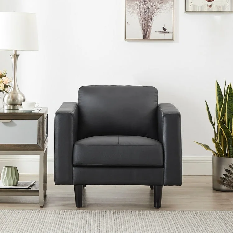 Genuine Mid-Century Leather Sofa