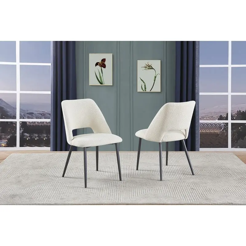 Best Quality Furniture Set of 2 Upholstered Side Chairs