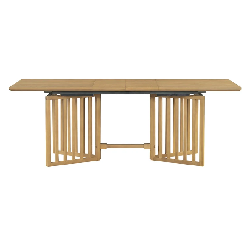 Farmhouse 9-Piece Dining Table with 212 Removable Leaves & 8 Dining Chairs