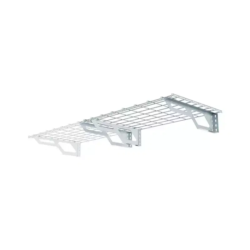 Atlas Shelving 2pk 2'x3' Wall Shelf Garage Storage Rack 400 lbs White