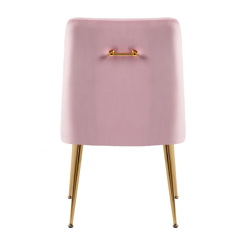 XINMICS Mid-Century Modern Velvet Dining Chair, Upholstered Parsons Chair, Set of 2