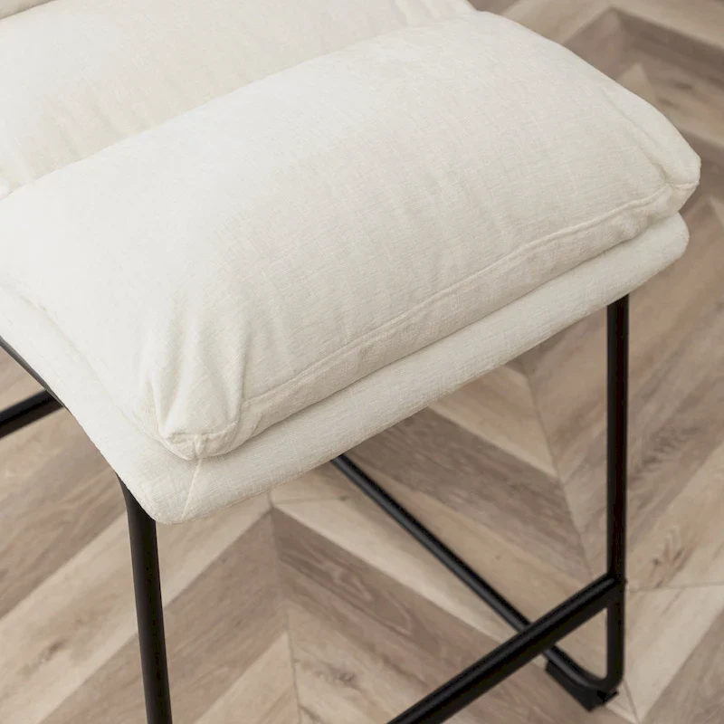 Milos Upholstered 26-inch Counter Height Stools, Set of 2