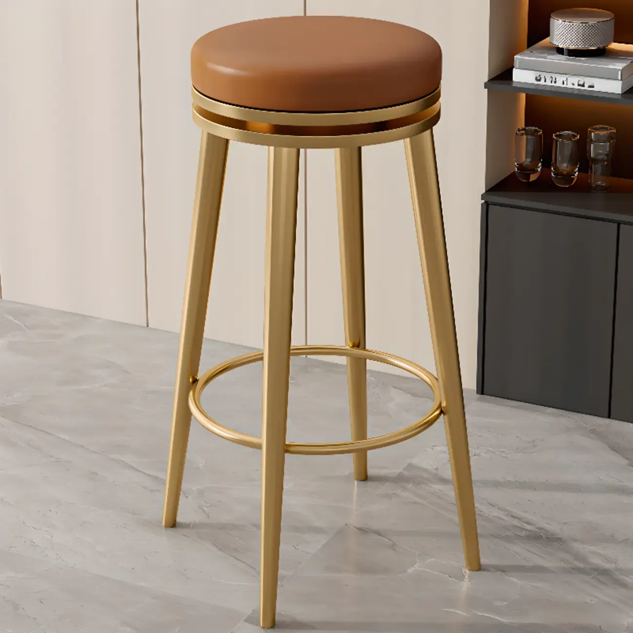Counter Height Modern Metal Bar Stools