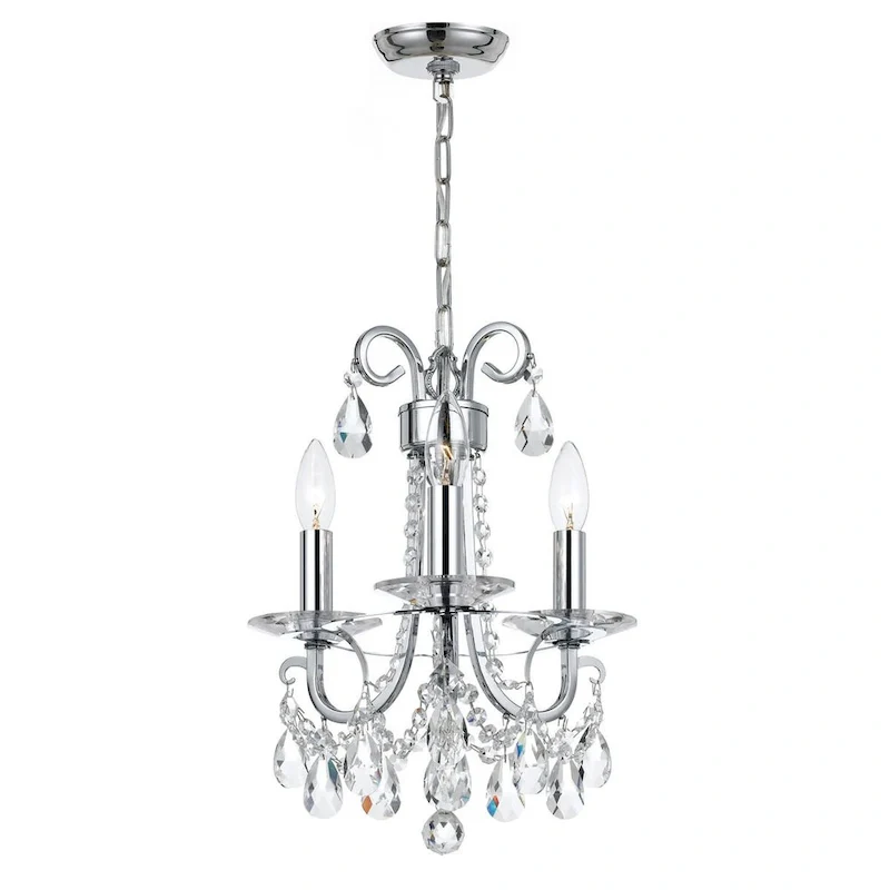 Crystorama Lighting Group Othello 3 Light 13  Wide Chandelier with