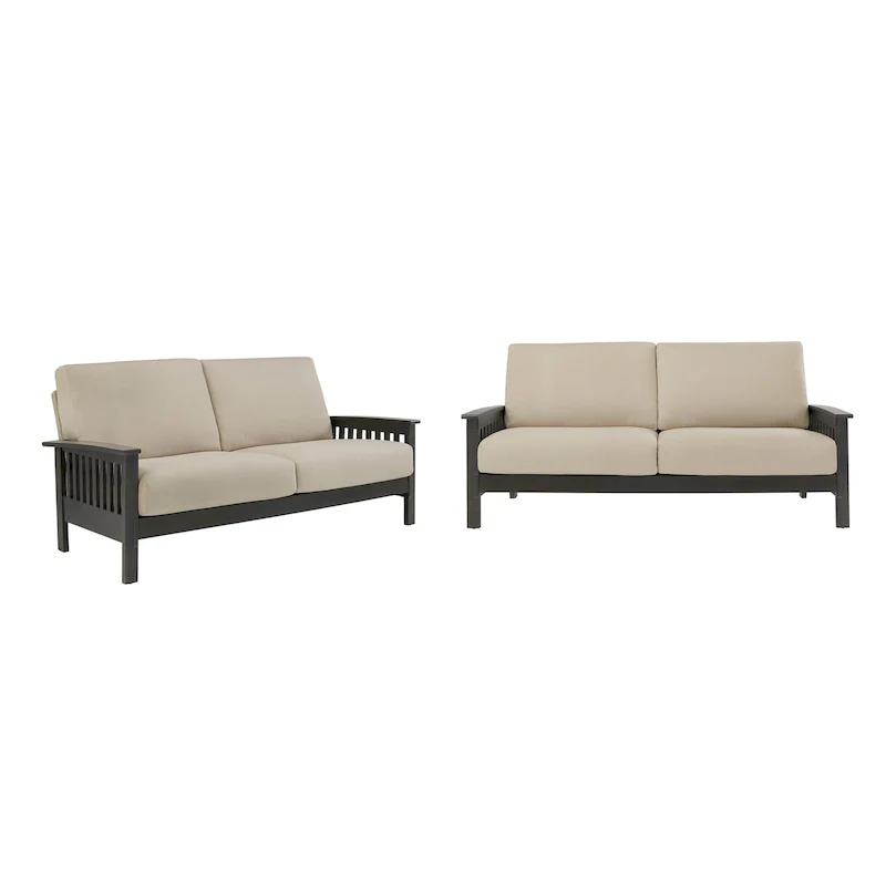 Sigulda Mission-Style Wood Sofa