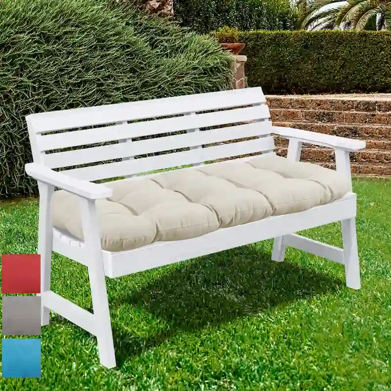 44 x 19 Tufted Outdoor Loveseat Cushion