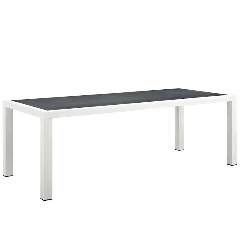 Stance 90.5 Outdoor Patio Aluminum Dining Table