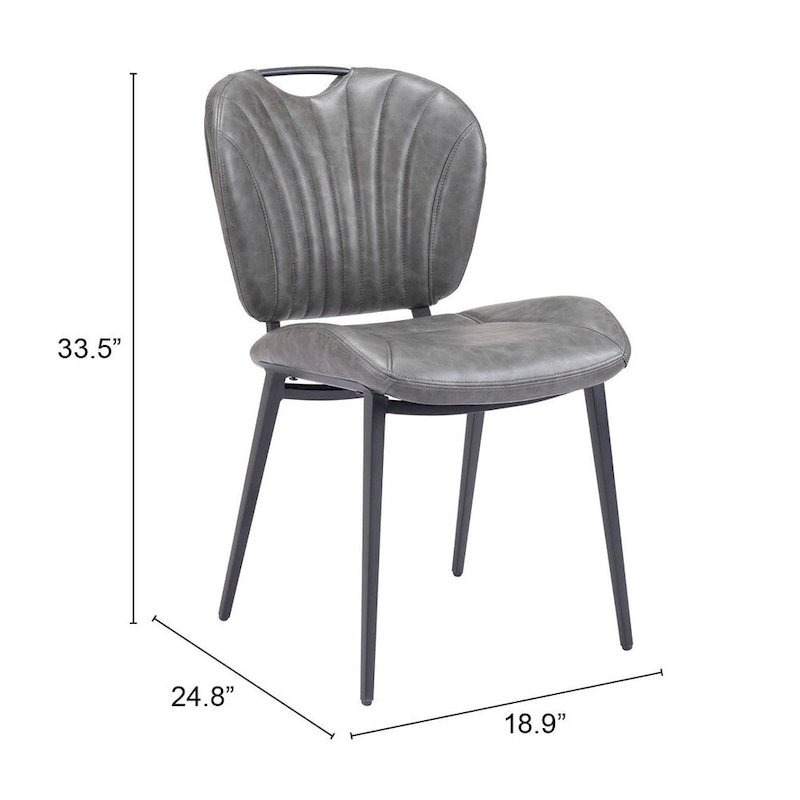 Terrence Dining Chair (Set of 2) - Product 1 (in) : 18.9 W x 24.8 D x 33.5 H