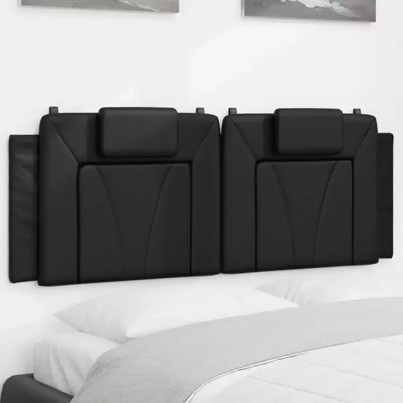 vidaXL Headboard Cushion Hanging Upholstered Pillow Back Bedroom Faux Leather
