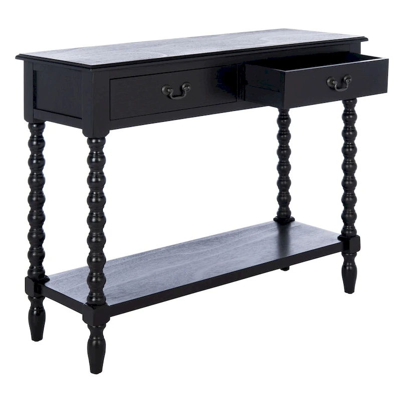 SAFAVIEH Henretta 2-Drawer Console Table - 35.5  W x 13  L x 29.5  H - 35.5  W x 13  L x 29.5  H - 36Wx13Dx30H