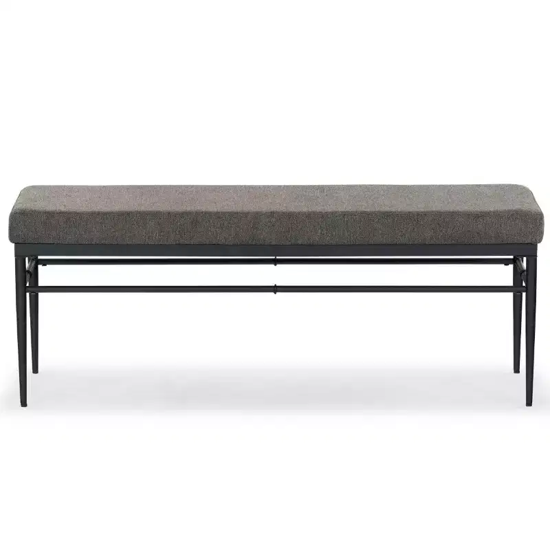 Theabella Linen & Metal Bench - SFV2190 - Safavieh Couture
