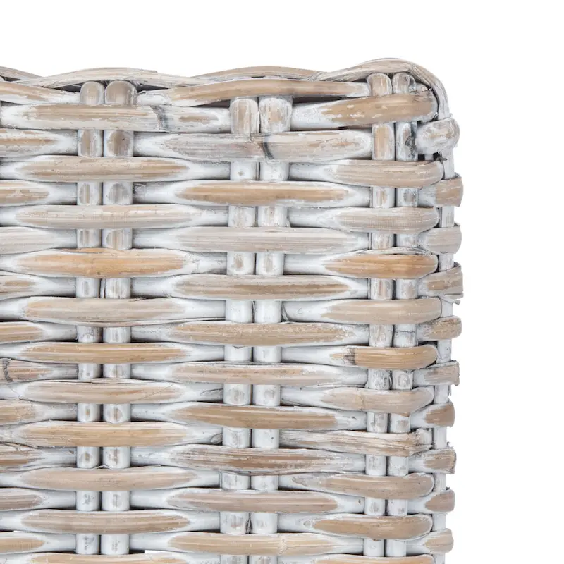 SAFAVIEH Winnifred Coastal Rattan Accent Chair with Cushion - 18.5  W x 22.8  L x 38.2  H - 19Wx23Dx38H