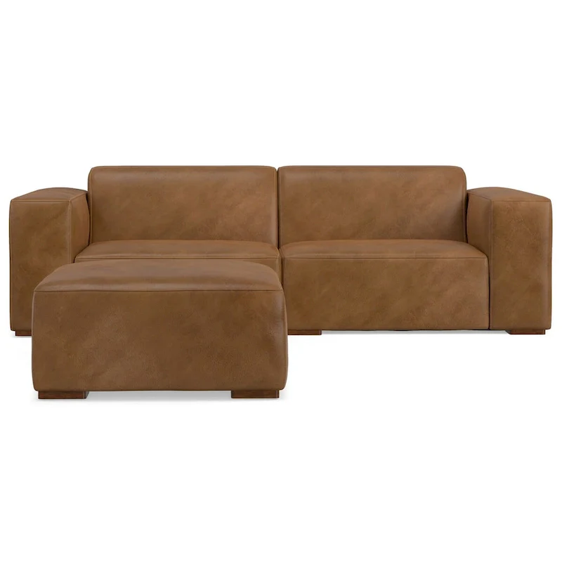 WYNDENHALL Biggs 2-Seater Modular Sofa and Ottoman Set