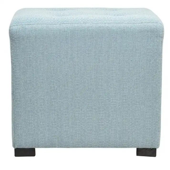Cordoba 4-Button Tufted Square Ottoman with Wooden Frame - 18