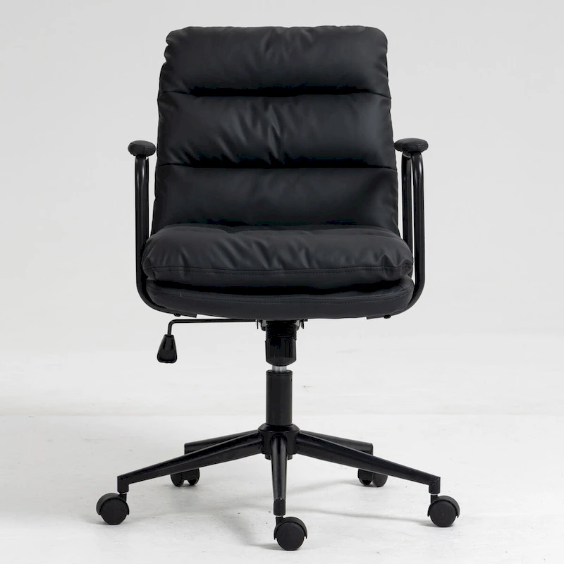 GEITIN Home Office Desk Task Swivel Chair with Padded Armrest