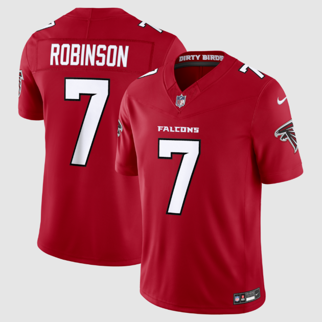 Atlanta Falcons Bijan Robinson Red Vapor F.U.S.E. Sewn Down Limited Jersey
