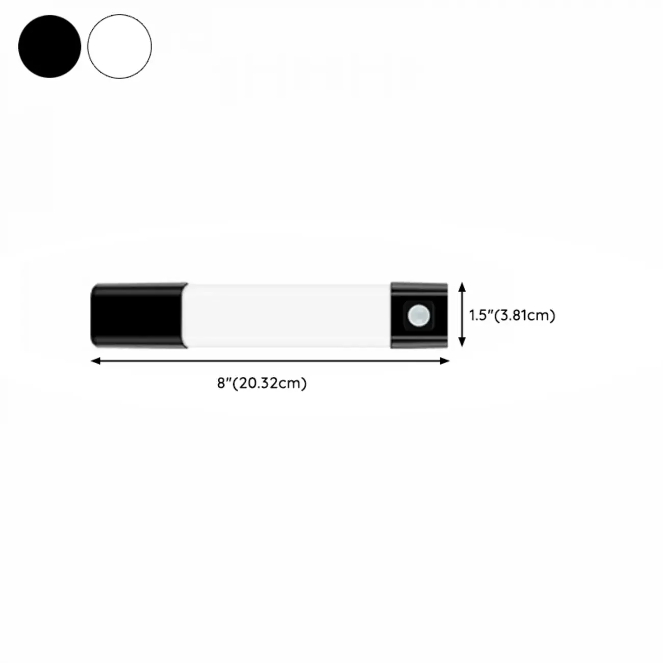 1-Light Modern Black Geometric LED Vanity Light