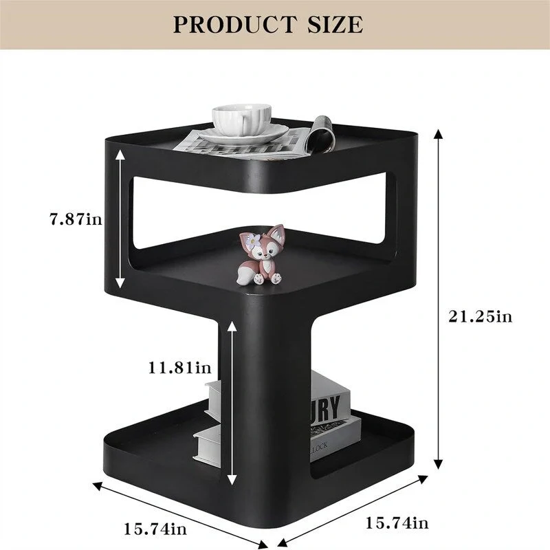 3 Tier Night Stands - 15.74D x 15.74W x 21.25H