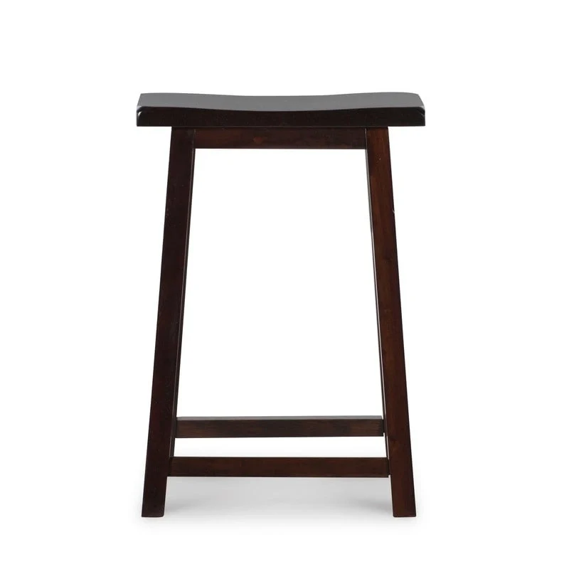 Linon Cackleberry Saddle Seat Backless Counter Stool - N/A