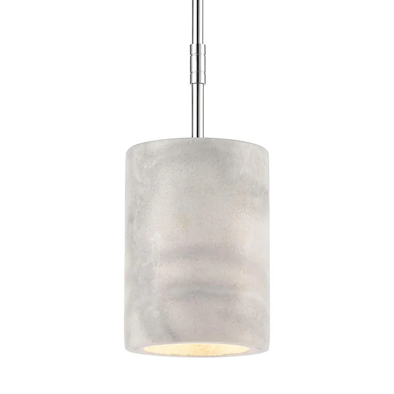 Elk Home Lexington Avenue Polished Chrome Stone 1 Light Pendant