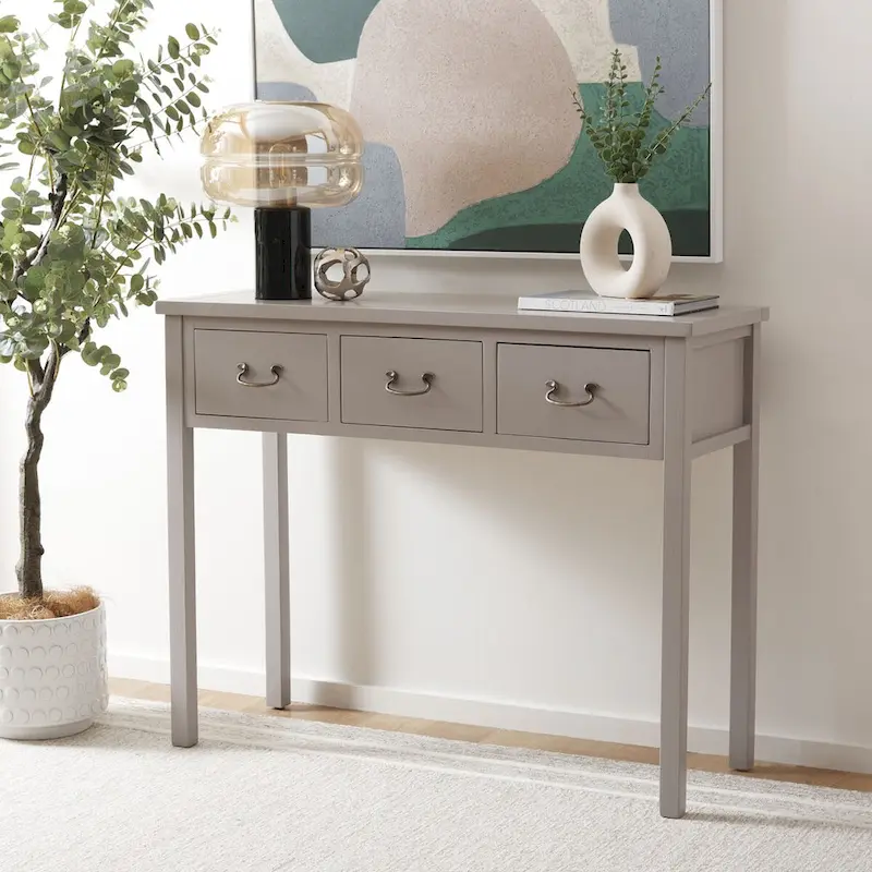 SAFAVIEH Marleine Antiqued Grey Console Table - 39.4  x 14.2  x 31.7  - 39Wx14Dx32H