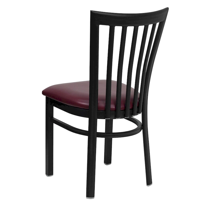 School House Back Metal Restaurant Chair - 17.25