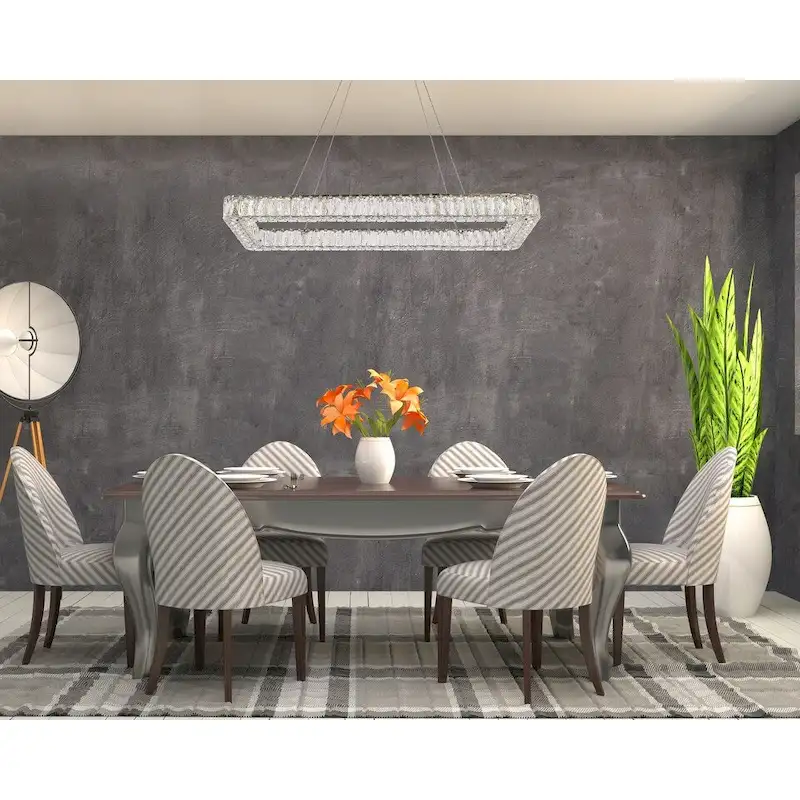 Indigo Home 42 inch LED Single rectangle pendant