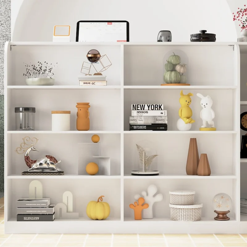 White Welcome Desk with Side Drawer and Cabinet - Reception Solution