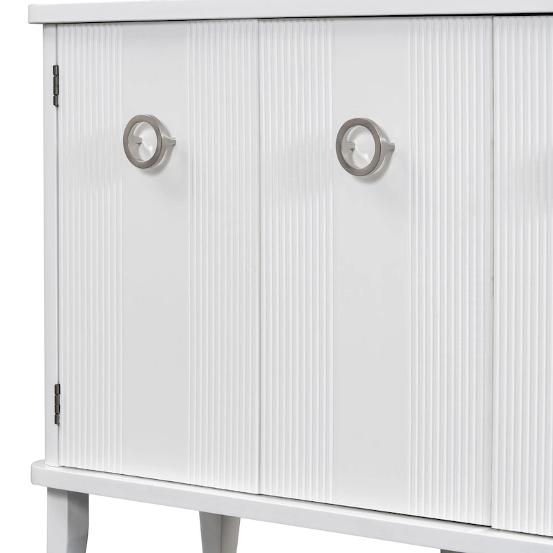 Simple and Atmospheric Solid Wood Veneer Fraxinus Mandschuric Cabinet