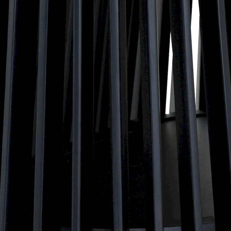 Pasadena 79 inch Solid Wood Oval Dining Table with Slatted Pedestal Base