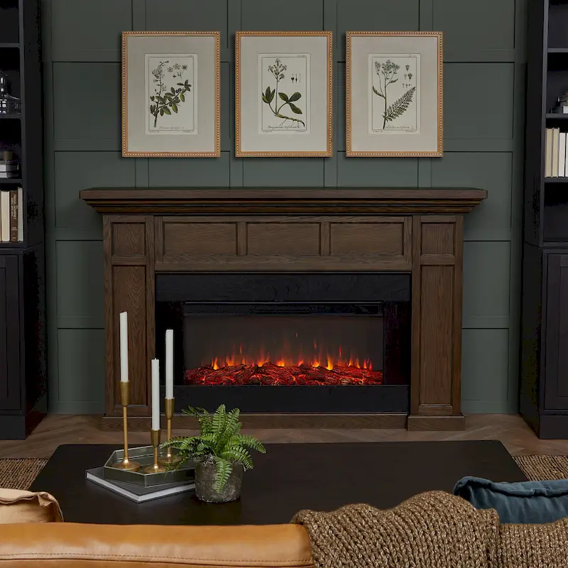 Alcott 75  Landscape Electric Fireplace by Real Flame