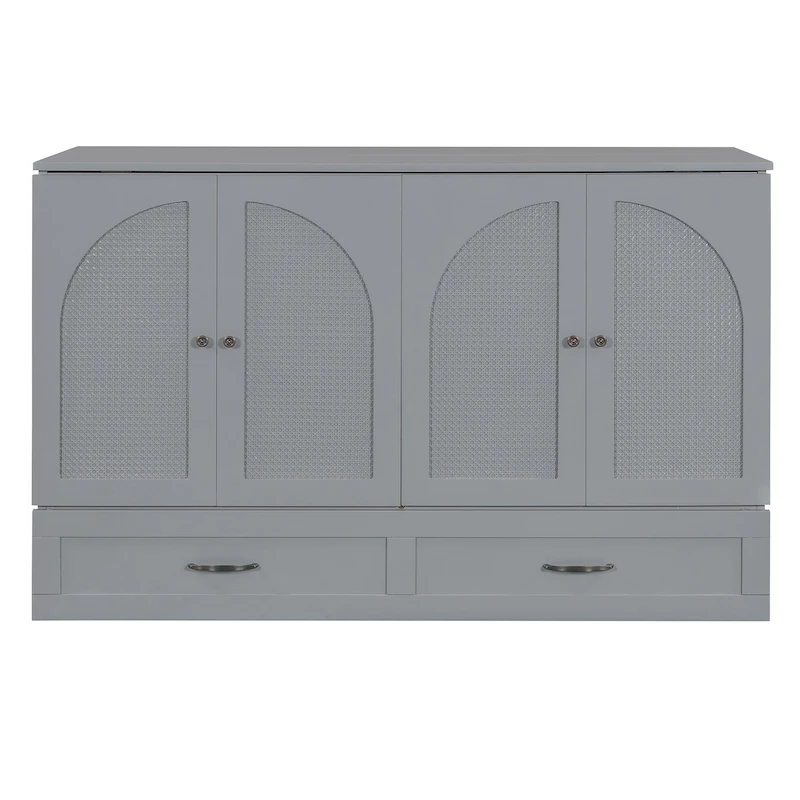 Queen Size Murphy Bed with Large Drawers