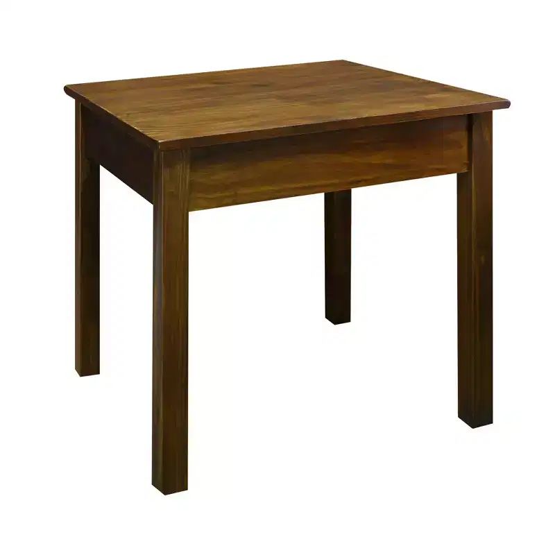 Kennedy End Table with Concealed Drawer Warm Brown - Flora Home: Hardwood Frame, Pine Top, Living Room Storage